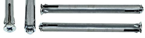 SN-TEC Metallrahmendübel/Metall Rahmendübel/Fensterrahmendübel, Stahl verzinkt, PZ3 Antrieb mit Kappenkopf 10x182mm (100 Stück)