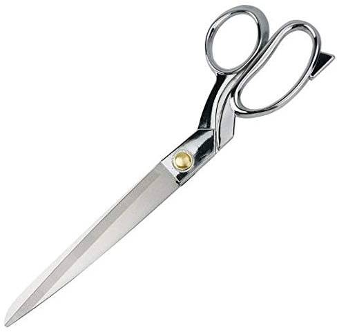 Yrlehoo Schneiderschere Stoffschere Profi Textilschere Scharf aus Edelstahl, Schere zum Schneiden von Stoff, Silber, 21.8CM