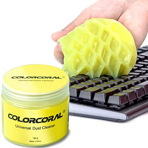 ColorCoral Universal-Staubentferner für PC-Tastatur, Autoreinigung, Laptop, Staubentferner, Heim- und Büro-Elektronik-Reinigungsset, 160 g