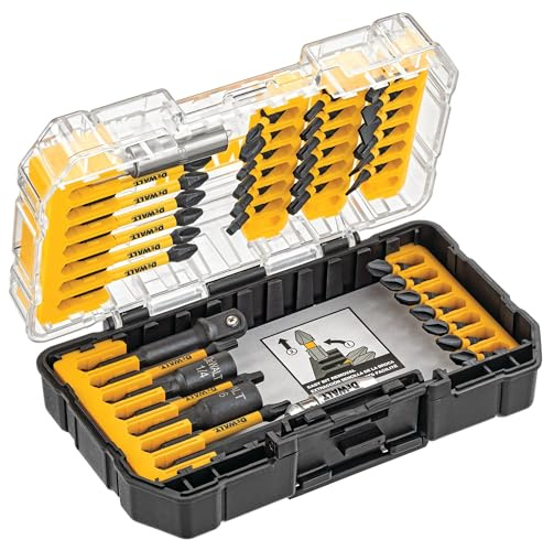 DEWALT Schraubendreher-Bit-Set, Impact Ready, FlexTorq, 40-teilig (DWA2T40IR), 22.2 x 4 x 22.2 cm