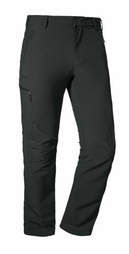 Schöffel Herren Pants Folkstone, leichte Wanderhose mit Stretch-Material, robuste Outdoor Hose mit sportlichem Schnitt, Asphalt, 25