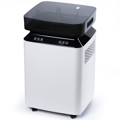 Katenpo Luftentfeuchter Elektrisch mit Pumpe: 80L/Tag Kompressor-Entfeuchter mit Schlauch 8L Tank 400m³/h Luftstrom Smart Hygrostat Leise Bautrockner für Keller/Wohnung//Büro/Badezimmer/Schlafzimmer