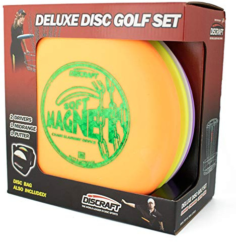 Discraft Deluxe Disc Golf Set (4 Scheiben und Tasche) Modelle und Kunststoffmischungen können variieren