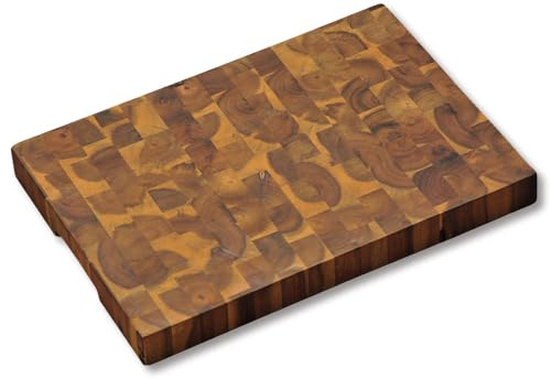 KESPER | Profi-Schneidbrett, Material: Akazienholz (Stirnholz), Maße: 42 x 30 x 4 cm, Farbe: Braun, Natur | 28151