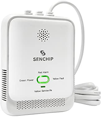 Senchip Gaswarner – Erdgas (Methan) Detektor – 230V Steckdosenalarm