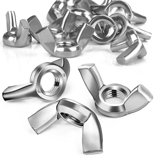 SWTYExt DIN 315 Flügelmutter M6, 35 Stück Schmetterlingsmutter Flügelmuttern Hochwertige A2 V2A Edelstahl Flügelmutter Metrische Rostfreie Wing Nut Heimwerker Flügelmutter für Anlagen DIY Tools