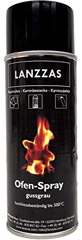 Honbeanify Ofenspray Ofenlack 400 ml für Ofenrohre Kamine Öfen gussgrau Senotherm hitzebeständig