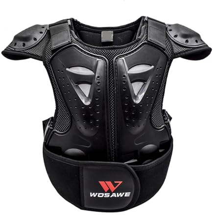 YNPQTDS Motorrad-Schutzjacke, Dirt Bike für Kinder, Schutzweste für Kinder, Brustschutz für Fahrrad/Motorrad/Dirtbike/Motocross/Ski/Snowboard