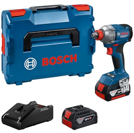 Bosch PRO Akku-Drehschlagschrauber GDX 18V-285 | Das ideale Werkzeug zum Drehen von Bolzen und Schrauben mit einem Werkzeughalter GDX 18V-285 (2x4,0Ah, L)