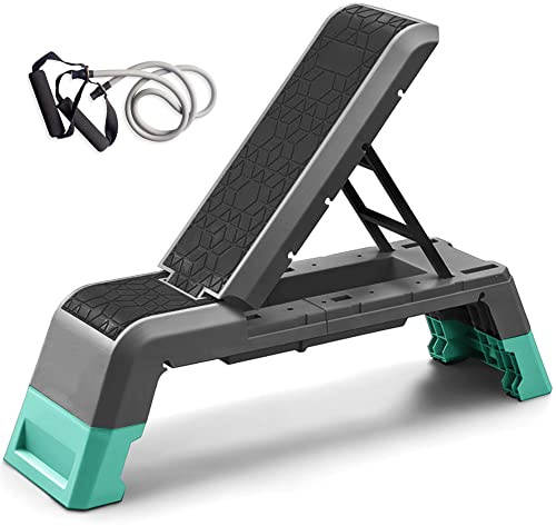leikefitness Multifunktionale Aerobic Deck mit Cord Workout Plattform Einstellbare Hantel Bank Gewicht Bank Professionelle Fitnessgeräte für Home Gym