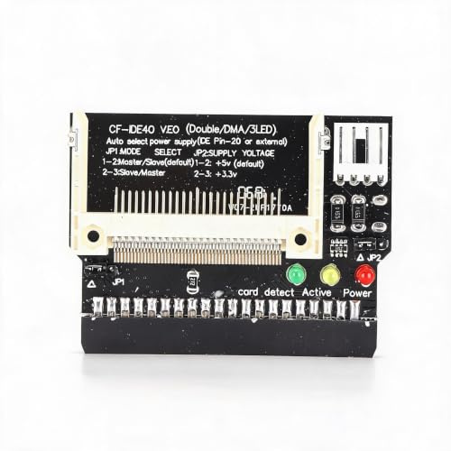CF auf IDE Adapter, 40 Pin Compact Flash Konverter | CF Karte zu 3 5 Zoll IDE Festplattenadapter 40 Pin Buchsenmodul 5V Stromversorgung für Laptop