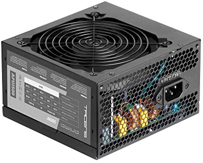 Tacens Anima APIII500, Netzteil PC ATX 500W, SMD Technologie 85% Bronze 12V, Ultra-leiser 12cm Lüfter, Schwarz