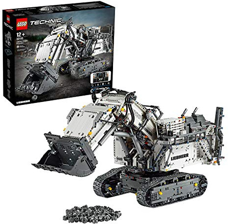 LEGO 42100 Technic Control+ Liebherr Bagger R9800, Ferngesteuerter Bagger, RC Fahrzeug, Spielzeug für Kinder und Erwachsene