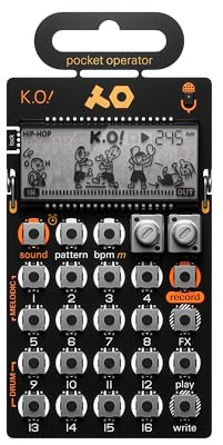 Teenage Engineering PO-33 KO Pocket Operator - Mini Sampler mit 40 Sekunden Sample-Speicher und eingebautem Mikrofon