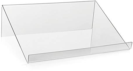 VITAdisplays Buchständer/Buchstütze als Warenträger und Buchablage aus original PLEXIGLAS®, 1 Stück, 30 x 9 x 21cm
