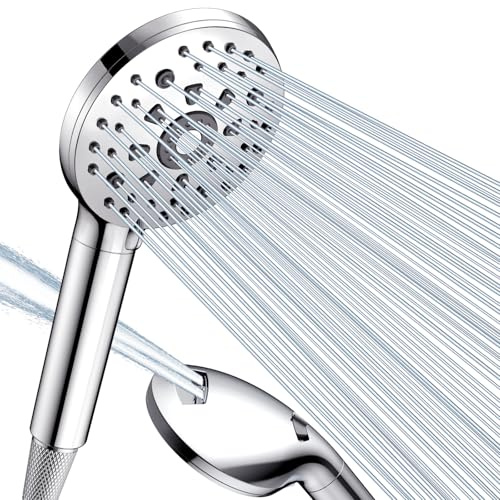 Digiroot Duschkopf mit 15-stufigem Filter – 7 Strahlarten, 1,5m Schlauch | Hochdruck-Handbrause gegen Kalk, Chlor & Schwermetalle. Regendusch-Feeling, wassersparend, leicht montiert – für jedes Bad