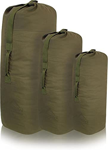 US Canvas-Baumwolle Seesack Duffle Bag Classic Sea Olive 95 x 50 cm