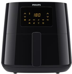 Philips Airfryer Essential XL HD9270/90 Schwarz - Heißluftfritteuse mit 1.2 kg Kapazität und Touchscreen