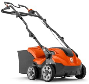 Husqvarna S138i Akku-Rasenvertikutierer – 36V Akku-Vertikutierer mit 37,5 cm Arbeitsbreite, Einstellbarer Tiefe, klappbarem Griff, doppeltem Akkufach und Save™-Modus (inkl. Akku & Ladegerät)