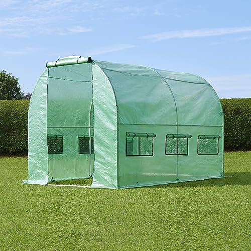 FeelGoodUK PT3 abdeckung f眉r Folientunnel-Gew盲chshaus, 3 x 2 x 2 m
