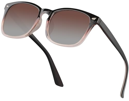 Gtievruo Sonnenbrille Damen Polarisiert - Retro Autofahren Sonne Brille Modische für Frauen mit UV400 Schutz