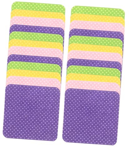 WRITWAA 4taschen Nagelkleber-entfernertücher Nagelkleber-pads Make-up-entferner-tücher Wiederverwendbare Stoff-pads Für Nagellackentfernung Nagelreinigung Augen-make-up-entfernung