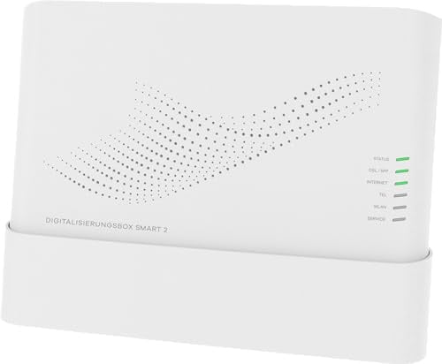 Deutsche Telekom Digitalisierungsbox Smart 2, weiß, Telefonanlage und Businessrouter, integrierte Firewall, Wi-Fi 6, VPN, VDSL2, ISDN, unterstützt Glasfaseranschlüsse