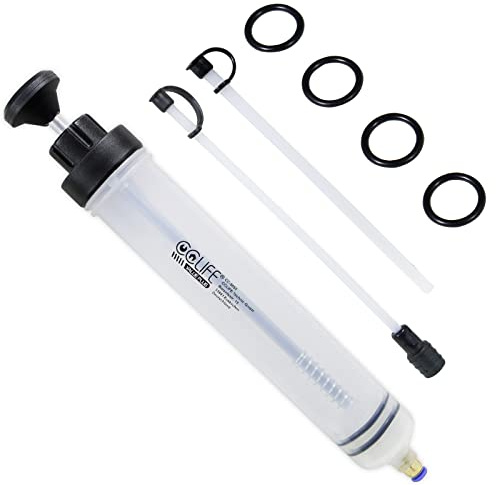 CCLIFE 500ml Ölabsaugpumpe Ölabsaugspritze Absaugpumpe Ölabsaugpistole Flüssigkeitsabsauger und Füllpumpe Geeignet für Motor Getriebe Kfz-Bremsflüssigkeit Kühlmittel Ölabsauger Umfüllpumpe