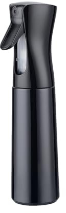 GRIFEMA Sprühflasche 300 ml Schwarz – Ultrafeiner Nebel, 360° Sprühkopf, Ergonomischer Griff, Wiederbefüllbar, für Pflanzen, Haar und Haushalt, GE2001B-300B