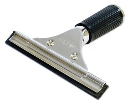 GBPro Edelstahl Fensterwischer, Abzieher (profi fensterabzieher) mit doppelseitiger rubberen verwijderblad, Gummilippe 15 cm