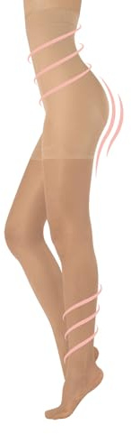 CALZITALY Figurformende Strumpfhosen Damen Push Up und Shaper 20 DEN