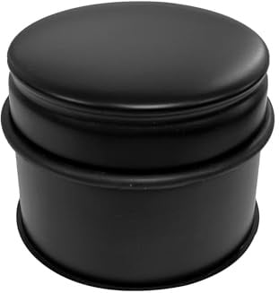 Perel Türstopper Boden, Edelstahl, 1,1 kg schwer, ohne Bohren, rutschfeste Gummiunterseite gegen Kratzer, rund schwarz matt, Ø9 x 7,5 cm, freistehender Türpuffer, für Wohnzimmer Büro Flur