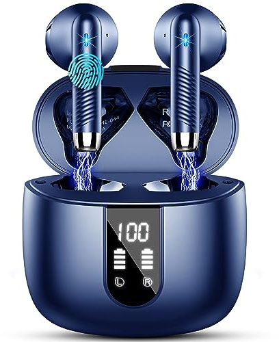 Drsaec Bluetooth Kopfhörer, In Ear Kopfhörer Kabellos Bluetooth 5.4 | Neue 4 Mic Kabellose Kopfhörer ENC Noise Cancelling Wireless Earbuds 48H Tiefer Bass, IP7 Wasserdicht Ohrhörer LED-Anzeige