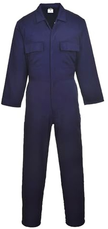 Portwest Euro-Arbeitsoverall aus Polyester-Baumwolle, Größe: M, Farbe: Blau Navy, S999NARM