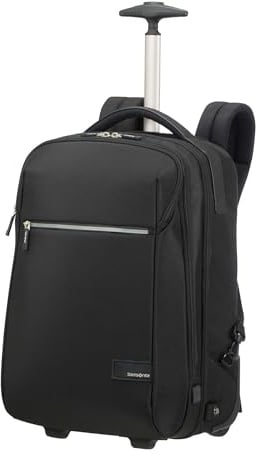 Samsonite Litepoint - Laptoptasche mit Rollen 17.3" (48 cm) mit Smarte Funktionen, Praktische Innenaufteilung, Business Trolley - 30L - Schwarz (Black)