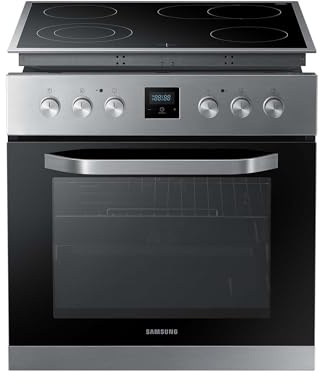 Samsung Herdset F-NB69R3301RS bestehend aus Ceranfeld und Einbaubackofen,69 ℓ, versenkbare Knebel, Glaskeramik Kochfläche