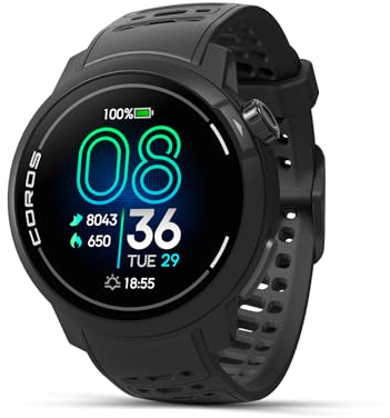 COROS PACE Pro GPS Sportuhr, 1,3-Zoll-AMOLED-Touchscreen, Unser schnellster Prozessor bisher, 20 Tage Akkulaufzeit, Navigation mit globalen Offline-Karten, Schlaftracking, Laufen, Radfahren