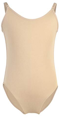 Soudittur Mädchen Ballettanzug Ballett Trikot Turnanzug Nahtlose Tanzen Unterwäsche für Kinder und Erwachsene Nude (L (155-165 cm))