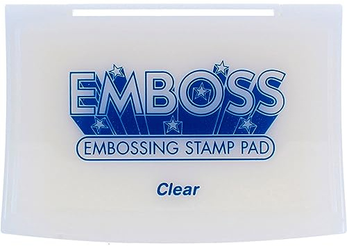 Tsukineko Embossing Stempelkissen - Groß - Beständig gegen Ausbleichen - Transparent - Embossing
