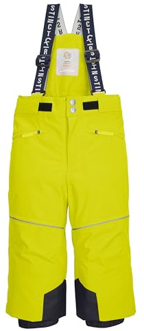 First Instinct by killtec Kinder Skihose/Funktionshose mit Trägern und Schneefang FISW 48 MNS SKI PNTS, Lime, 122/128, 43392-000