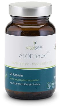 Vitalsee ALOE ferox 300 Extrakt - 90 Kapseln - hergestellt in Österreich – lichtgeschützt, vegan, ISO & GMP-zertifiziert