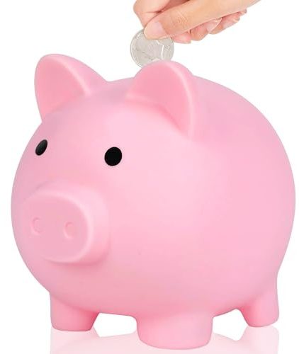 L&W Luck Sparschwein Glücksschwein, Bruchsicheres Spardose, Münzen, Kleingeld,für Hochzeit, Weihnachten, Halloween,Money Box,Niedliche Accessoires