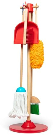 Melissa & Doug Reinigungsset: Besen und Mop für Kinder ab 3 Jahre
