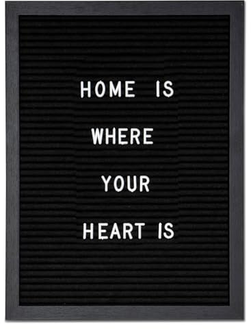Buchstaben Tafel Holz 30x40cm Letter Board Schwarz Stoff Stecktafel Memotafel Wanddeko