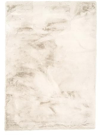 FRAAI | Home & Living Hochflor Teppich - Comfy Supreme Creme - 80x150 cm | Shaggy, Einfarbig - Ländlich, Modern, Skandinavisch - Wohnzimmer, Esszimmer, Schlafzimmer - Fellteppich