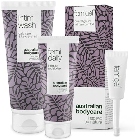 3er Intimpflege Set für Frauen by Australian Bodycare: Waschlotion 200ml, Vaginalgele Femi Daily 100ml & Femigel 5x5ml – Gegen Juckreiz, Trockenheit & Gerüche