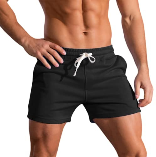 Rane Sports 3-Zoll-Laufshorts für Herren, Fitness-Training, Bodybuilding-Shorts, atmungsaktive Baumwoll-Sportshorts