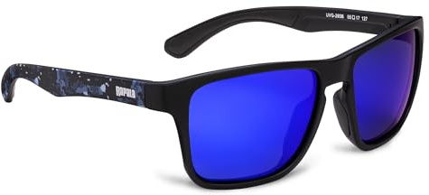 Rapala Urban Vision Gear UVG-293B Sonnenbrille - Polarisierend, Blau Verspiegelt, Schwarz/Blau Matt