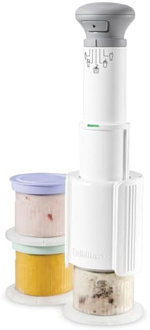 Cuisinart FreezeWand Eismaschine – 5in1 Eiscreme, Sorbet, Milchshake, Slushie – 3 Becher – Vegan, laktosefrei, proteinreich – 5 Min. Zubereitung – Kompakt & tragbar