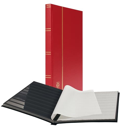 Einsteckbuch BASIC 32, rot: 32 schwarze Seiten, unwattierter Einband, rot
